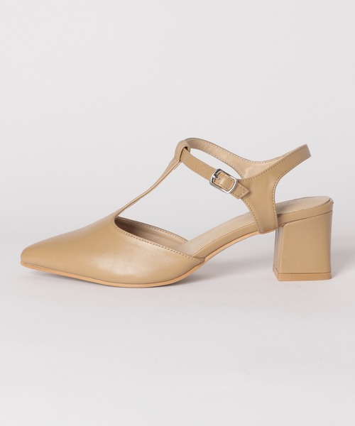 mysty woman（ミスティウーマン）の「Tストポインテッドシューズ 981419（パンプス・レディース・ベージュ/ブラック・MEDIUM/LARGE）」の13枚目の写真