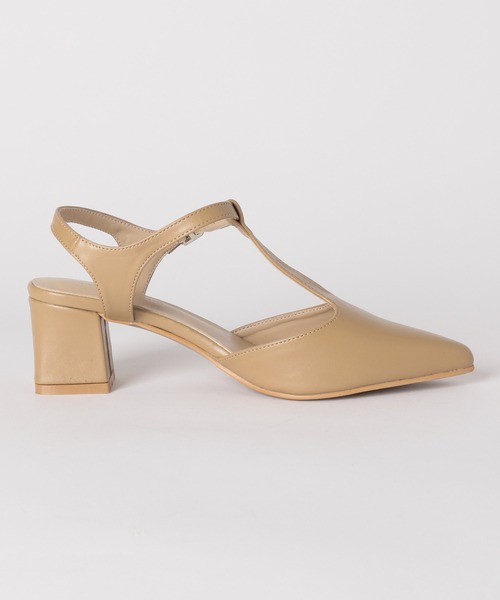 mysty woman（ミスティウーマン）の「Tストポインテッドシューズ 981419（パンプス・レディース・ベージュ/ブラック・MEDIUM/LARGE）」の14枚目の写真