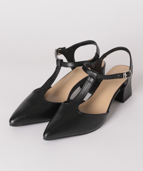 mysty woman（ミスティウーマン）の「Tストポインテッドシューズ 981419（パンプス・レディース・ベージュ/ブラック・MEDIUM/LARGE）」の18枚目の写真