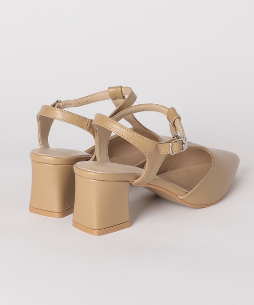 mysty woman（ミスティウーマン）の「Tストポインテッドシューズ 981419（パンプス・レディース・ベージュ/ブラック・MEDIUM/LARGE）」の12枚目の写真