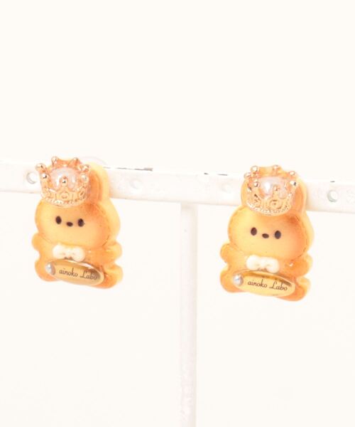 tone(トーン)の「【ainoko Labo】cookie rabbit crown pierces(MA)(ピアス(両耳用)・レディース・ゴールド・FREE)」の3枚目の写真