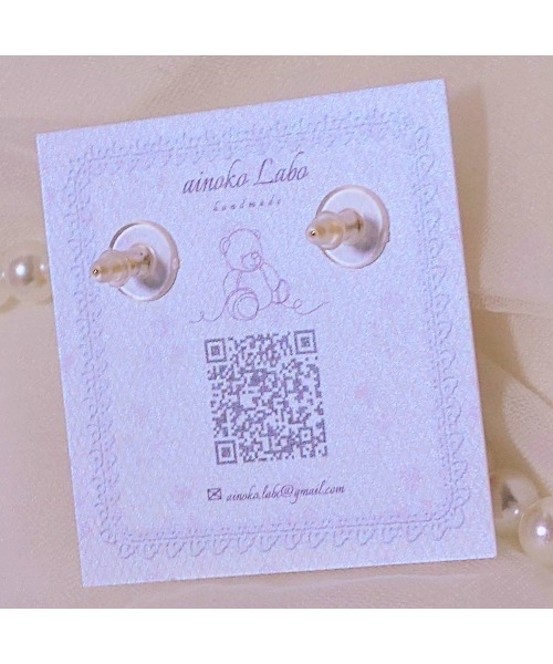 tone(トーン)の「【ainoko Labo】cookie rabbit crown pierces(MA)(ピアス(両耳用)・レディース・ゴールド・FREE)」の4枚目の写真
