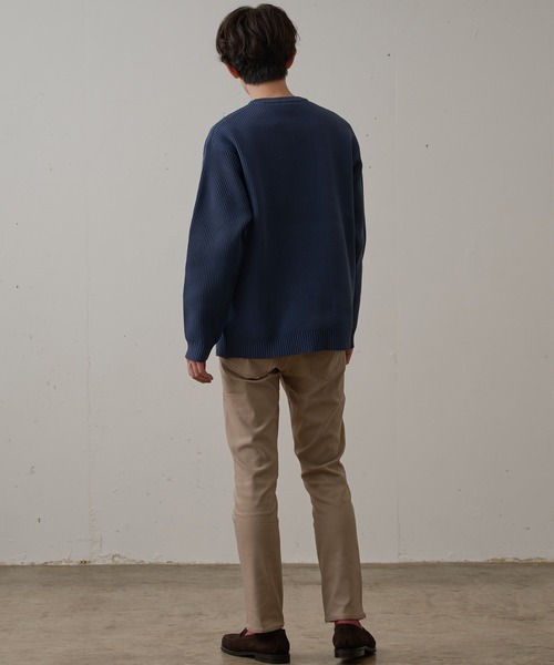 Blue Standard (ブルースタンダード)の「【BLUE STANDARD/ブルースタンダード】 極ストレッチ スーパーストレッチ 裏起毛スリムテーパードパンツ 暖パンツ 冬パンツ 美脚パンツ(その他パンツ・メンズ・チャコールグレー/ベージュ/ライトグレー/ブラック・LARGE/X-LARGE/MEDIUM)」の8枚目の写真