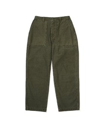 KEBOZ | BACK SATIN GARMENT DYED BAKER PANTS(チノパンツ)