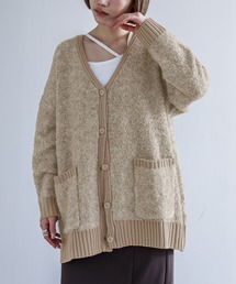 osharewalker | 『ミックスカラーブークレニットカーディガン』(カーディガン/ボレロ)