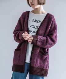 osharewalker | 『ミックスカラーブークレニットカーディガン』(カーディガン/ボレロ)