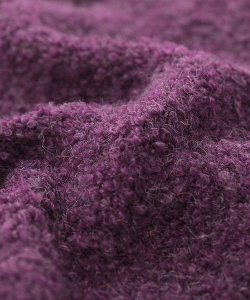 osharewalker（オシャレウォーカー）の「【廃盤】『ミックスカラーブークレニットカーディガン』（カーディガン/ボレロ・レディース・パープル/ダークネイビー/ベージュ・FREE）」の18枚目の写真