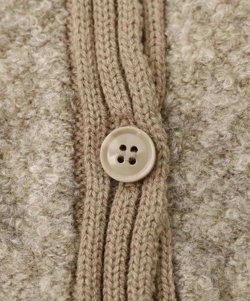 osharewalker（オシャレウォーカー）の「【廃盤】『ミックスカラーブークレニットカーディガン』（カーディガン/ボレロ・レディース・パープル/ダークネイビー/ベージュ・FREE）」の15枚目の写真