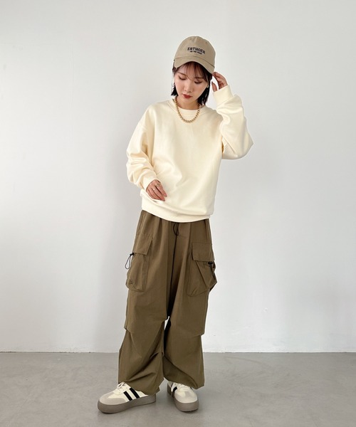 CLEA（クレア）の「ロゴハートバックプリントスウェットプルオーバー（スウェット・レディース・グレー/アイボリー・FREE）」の17枚目の写真