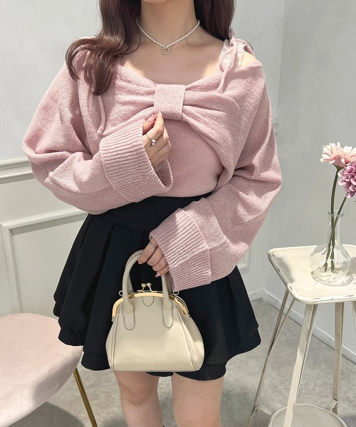 apres jour（アプレジュール）の「リボンニットアンサンブル【ZOZOTOWN