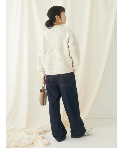 CRAFT STANDARD BOUTIQUE(クラフトスタンダードブティック)の「リサイクルポリエステルパッチワークプルオーバー(Tシャツ/カットソー・レディース・ブラック/アイボリー/ベージュ・FREE)」の20枚目の写真