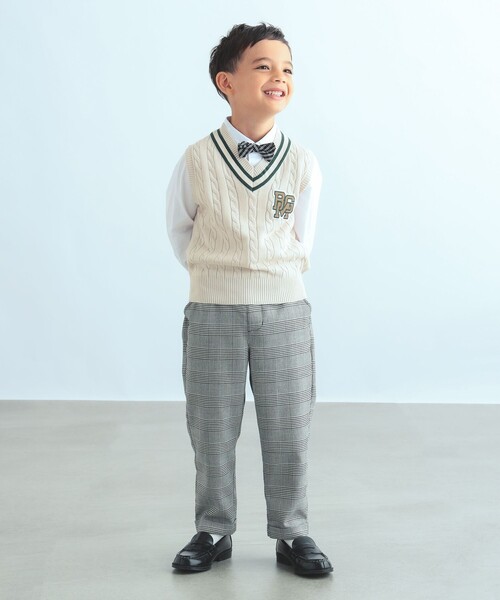 B:MING by BEAMS(ビーミングバイビームス)の「【フォーマル】B:MING by BEAMS / セレモニー チルデンニット ベスト(100~130cm)(ベスト・キッズ・ネイビー/アイボリー・110/120/100/130)」の11枚目の写真