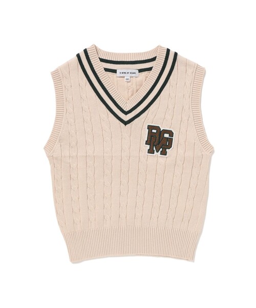 B:MING by BEAMS(ビーミングバイビームス)の「【フォーマル】B:MING by BEAMS / セレモニー チルデンニット ベスト(100~130cm)(ベスト・キッズ・ネイビー/アイボリー・110/120/100/130)」の14枚目の写真
