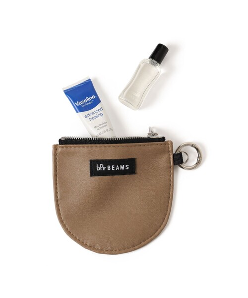 bpr BEAMS（ビーピーアール ビームス ）の「フェイクレザー ポーチ S（ポーチ・メンズ・ピンク/ブラック/ブラウン系その他4/サックスブルー/ミント/グレー/オフホワイト/カーキ・ONE SIZE）」の4枚目の写真