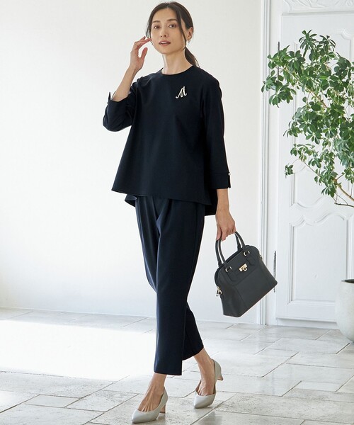 ANY（エニィ）の「【ストレッチ/セットアップ可】イージィケアストレッチブラウス（シャツ/ブラウス・レディース・ブラック系/ネイビー系/ベージュ系・2/3）」の8枚目の写真