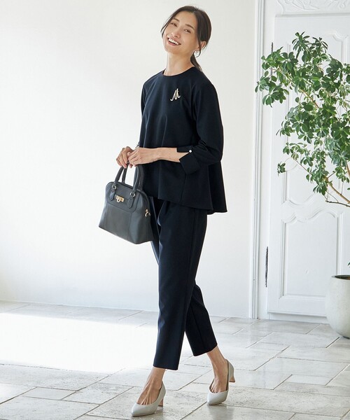 ANY（エニィ）の「【ストレッチ/セットアップ可】イージィケアストレッチブラウス（シャツ/ブラウス・レディース・ブラック系/ネイビー系/ベージュ系・2/3）」の9枚目の写真