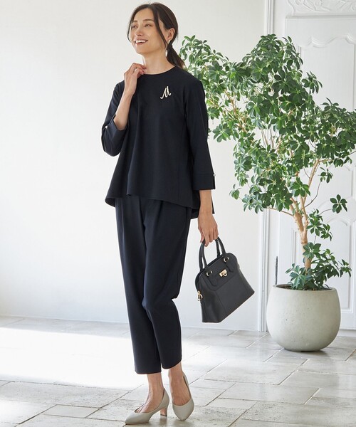 ANY（エニィ）の「【ストレッチ/セットアップ可】イージィケアストレッチブラウス（シャツ/ブラウス・レディース・ブラック系/ネイビー系/ベージュ系・2/3）」の10枚目の写真