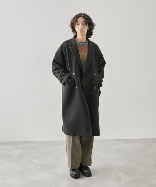  j.n.r.d（ジェー・エヌ・アール・ディー）の「j.n.r.d/ダブルチェスターコート（チェスターコート・メンズ・ベージュ系その他/ブラック/ダークブラウン・S/M/LL/L）」の6枚目の写真