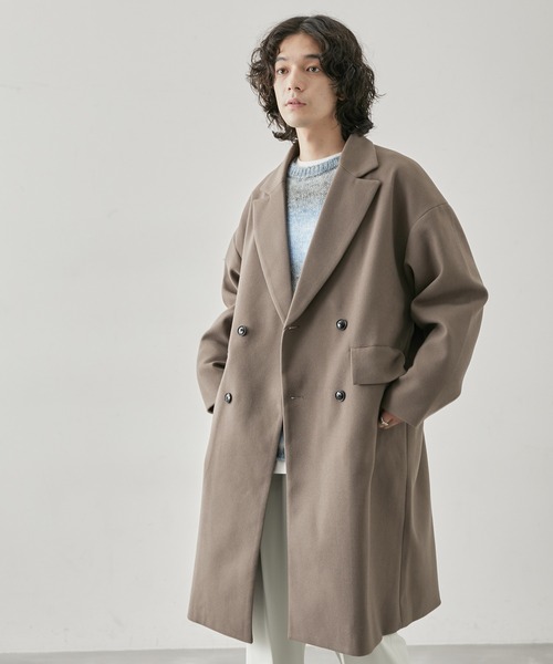  j.n.r.d（ジェー・エヌ・アール・ディー）の「j.n.r.d/ダブルチェスターコート（チェスターコート・メンズ・ベージュ系その他/ブラック/ダークブラウン・S/M/LL/L）」の11枚目の写真