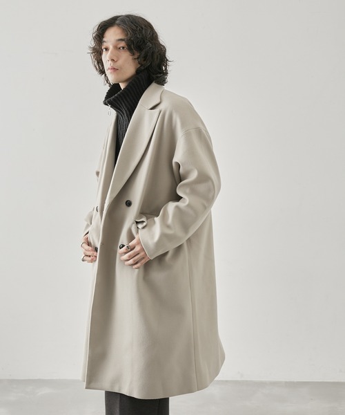  j.n.r.d（ジェー・エヌ・アール・ディー）の「j.n.r.d/ダブルチェスターコート（チェスターコート・メンズ・ベージュ系その他/ブラック/ダークブラウン・S/M/LL/L）」の12枚目の写真