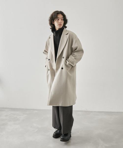  j.n.r.d（ジェー・エヌ・アール・ディー）の「j.n.r.d/ダブルチェスターコート（チェスターコート・メンズ・ベージュ系その他/ブラック/ダークブラウン・S/M/LL/L）」の15枚目の写真