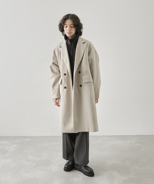  j.n.r.d（ジェー・エヌ・アール・ディー）の「j.n.r.d/ダブルチェスターコート（チェスターコート・メンズ・ベージュ系その他/ブラック/ダークブラウン・S/M/LL/L）」の16枚目の写真