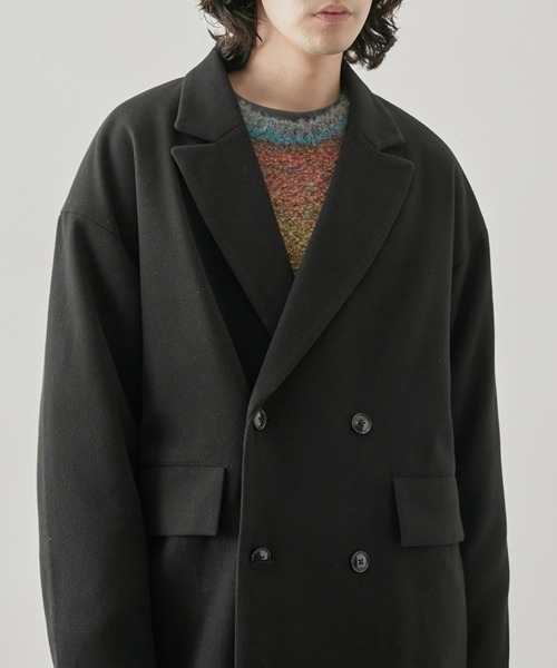  j.n.r.d（ジェー・エヌ・アール・ディー）の「j.n.r.d/ダブルチェスターコート（チェスターコート・メンズ・ベージュ系その他/ブラック/ダークブラウン・S/M/LL/L）」の19枚目の写真