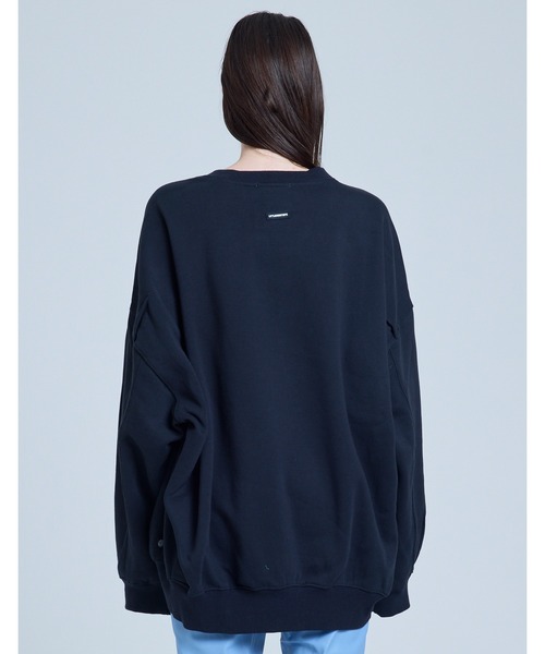 Little sunny bite（リトルサニーバイト）の「rocket big sweat crew（スウェット・レディース・グレー/ヘザーグレー/ブラック・MEDIUM/SMALL）」の7枚目の写真