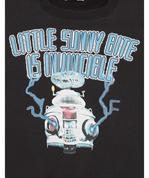 Little sunny bite（リトルサニーバイト）の「rocket big sweat crew（スウェット・レディース・グレー/ヘザーグレー/ブラック・MEDIUM/SMALL）」の9枚目の写真