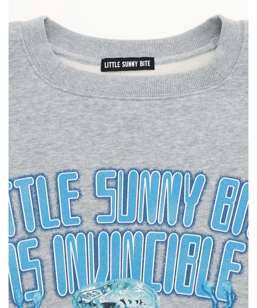 Little sunny bite（リトルサニーバイト）の「rocket big sweat crew（スウェット・レディース・グレー/ヘザーグレー/ブラック・MEDIUM/SMALL）」の17枚目の写真