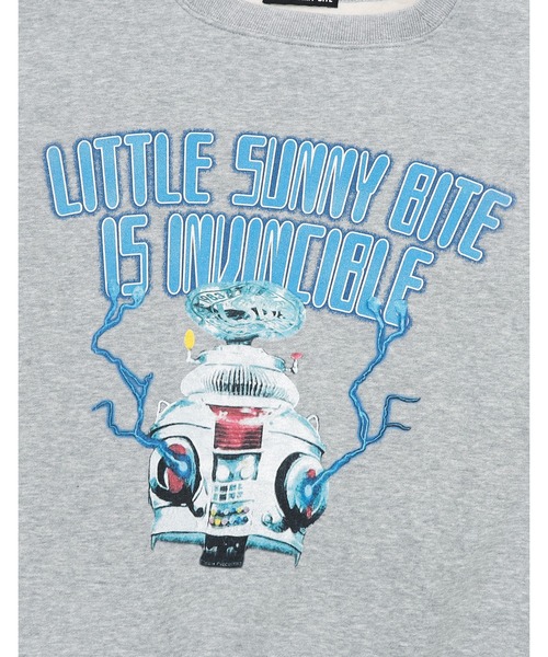 Little sunny bite（リトルサニーバイト）の「rocket big sweat crew（スウェット・レディース・グレー/ヘザーグレー/ブラック・MEDIUM/SMALL）」の18枚目の写真