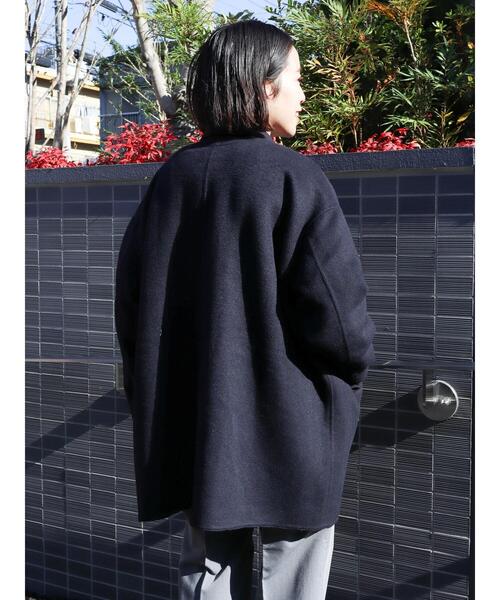 AMERICAN HOLIC(アメリカンホリック)の「リバーライクニュアンスコート(その他アウター・レディース・ベージュ系その他2/ネイビー・FREE)」の9枚目の写真