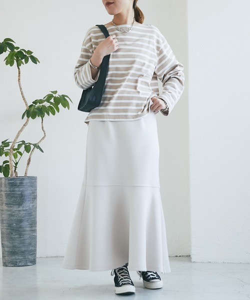 un dix cors（アンディコール）の「《3サイズ展開》ダンボールマーメイドスカート（スカート・レディース・ブラック/オフホワイト/オレンジ・S/L/M）」の6枚目の写真