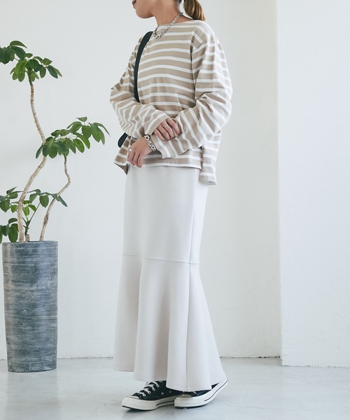 un dix cors（アンディコール）の「《3サイズ展開》ダンボールマーメイドスカート（スカート・レディース・ブラック/オフホワイト/オレンジ・S/L/M）」の16枚目の写真