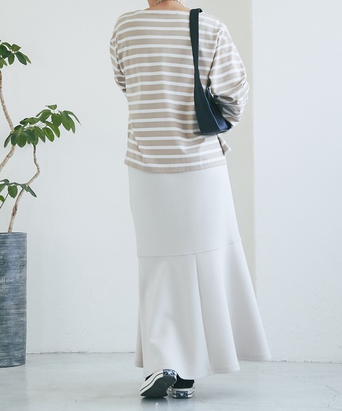 un dix cors（アンディコール）の「《3サイズ展開》ダンボールマーメイドスカート（スカート・レディース・ブラック/オフホワイト/オレンジ・S/L/M）」の7枚目の写真