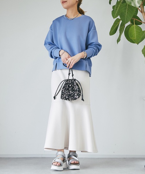 un dix cors（アンディコール）の「《3サイズ展開》ダンボールマーメイドスカート（スカート・レディース・ブラック/オフホワイト/オレンジ・S/L/M）」の21枚目の写真