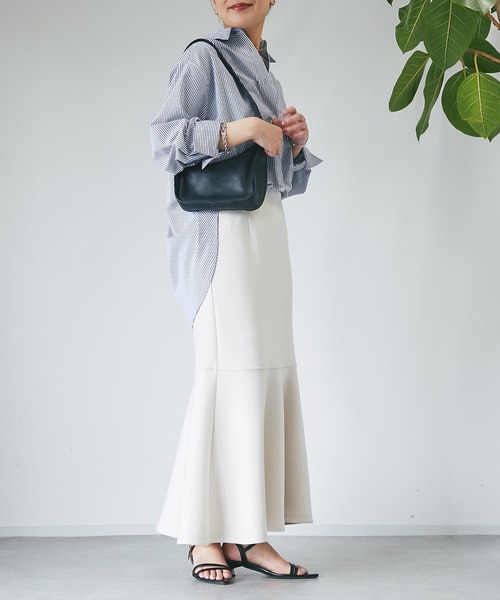 un dix cors（アンディコール）の「《3サイズ展開》ダンボールマーメイドスカート（スカート・レディース・ブラック/オフホワイト/オレンジ・S/L/M）」の22枚目の写真