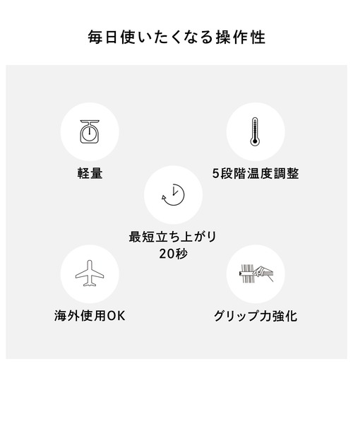 ReFa（リファ）の「リファ ストレートアイロン プロ（美容器具・レディース・ホワイト/ブラック/ピンク/アイボリー・FREE）」の6枚目の写真