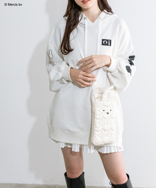 Miffy( ミッフィー)の「miffyスウェットパーカー 1041180070(パーカー・レディース・オフホワイト/ブラック・FREE)」の15枚目の写真