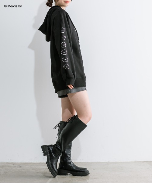 Miffy( ミッフィー)の「miffyスウェットパーカー 1041180070(パーカー・レディース・オフホワイト/ブラック・FREE)」の17枚目の写真