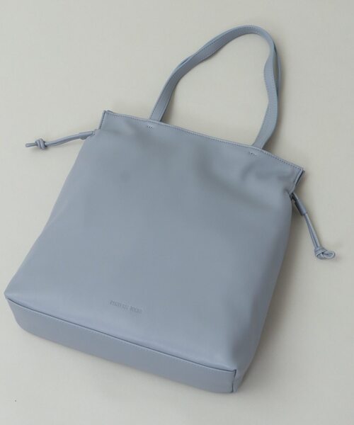 CONVERSE TOKYO（コンバーストウキョウ）の「ECO-LEATHER DRAWSTRING TOTE BAG（トートバッグ・レディース・ブラック/サックスブルー/ライトグレー・FREE）」の12枚目の写真