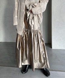 feepur | メタリックティアードスカート(スカート)