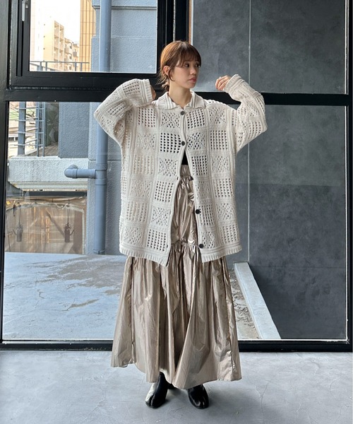 feepur（フェピュール）の「メタリックティアードスカート（スカート・レディース・ゴールド/ブラック/シルバー・MEDIUM）」の17枚目の写真