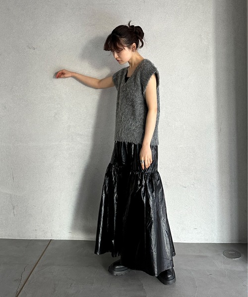 feepur（フェピュール）の「メタリックティアードスカート（スカート・レディース・ゴールド/ブラック/シルバー・MEDIUM）」の16枚目の写真