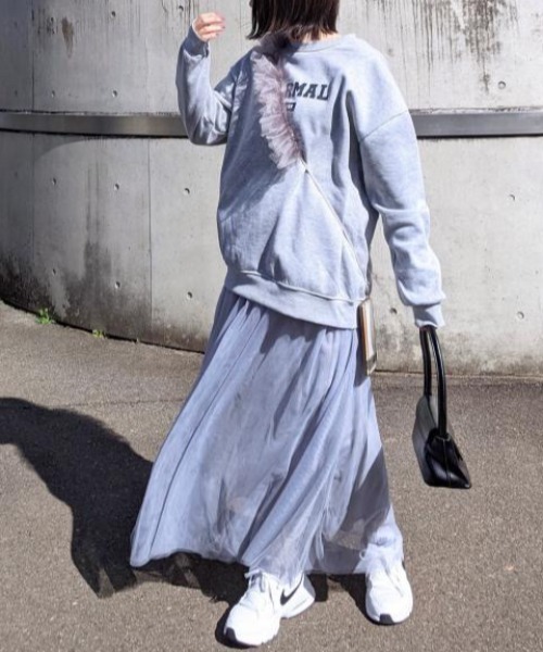 deux amour（ドゥーザムール）の「ボリュームチュールスカート（スカート・レディース・グレー/ブラック/ホワイト・FREE）」の5枚目の写真