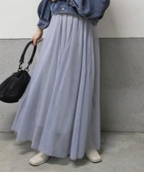 deux amour（ドゥーザムール）の「ボリュームチュールスカート（スカート・レディース・グレー/ブラック/ホワイト・FREE）」の4枚目の写真