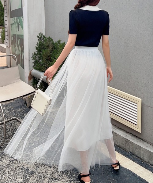 deux amour（ドゥーザムール）の「ボリュームチュールスカート（スカート・レディース・グレー/ブラック/ホワイト・FREE）」の11枚目の写真