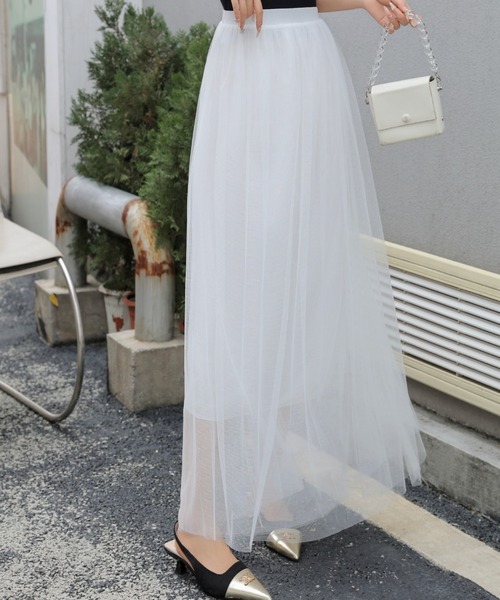 deux amour（ドゥーザムール）の「ボリュームチュールスカート（スカート・レディース・グレー/ブラック/ホワイト・FREE）」の8枚目の写真