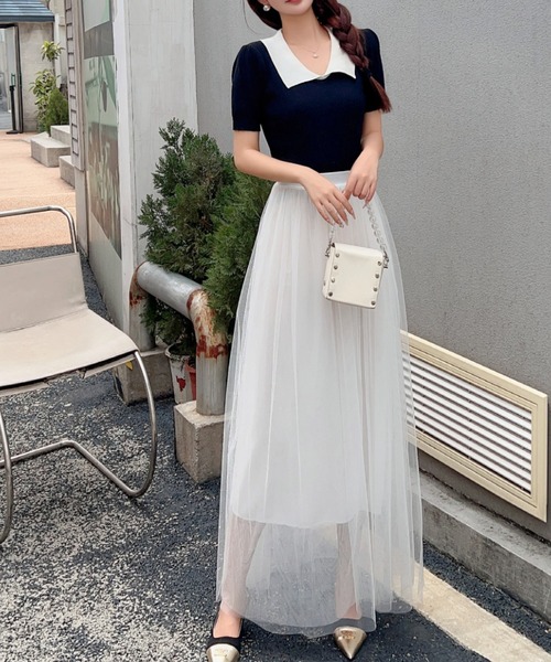 deux amour（ドゥーザムール）の「ボリュームチュールスカート（スカート・レディース・グレー/ブラック/ホワイト・FREE）」の13枚目の写真