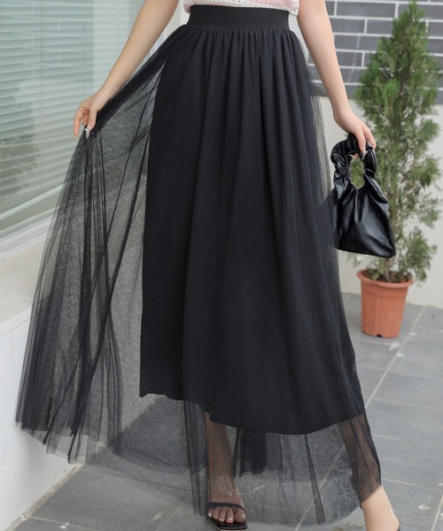 deux amour（ドゥーザムール）の「ボリュームチュールスカート（スカート・レディース・グレー/ブラック/ホワイト・FREE）」の14枚目の写真